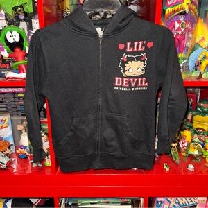 Universal Studios x Betty Boop x Lil Devil horned hoodie